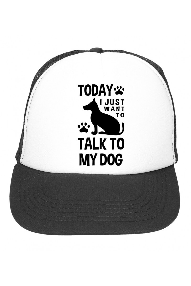Czapka z daszkiem Today I Just Want To Talk To My Dog