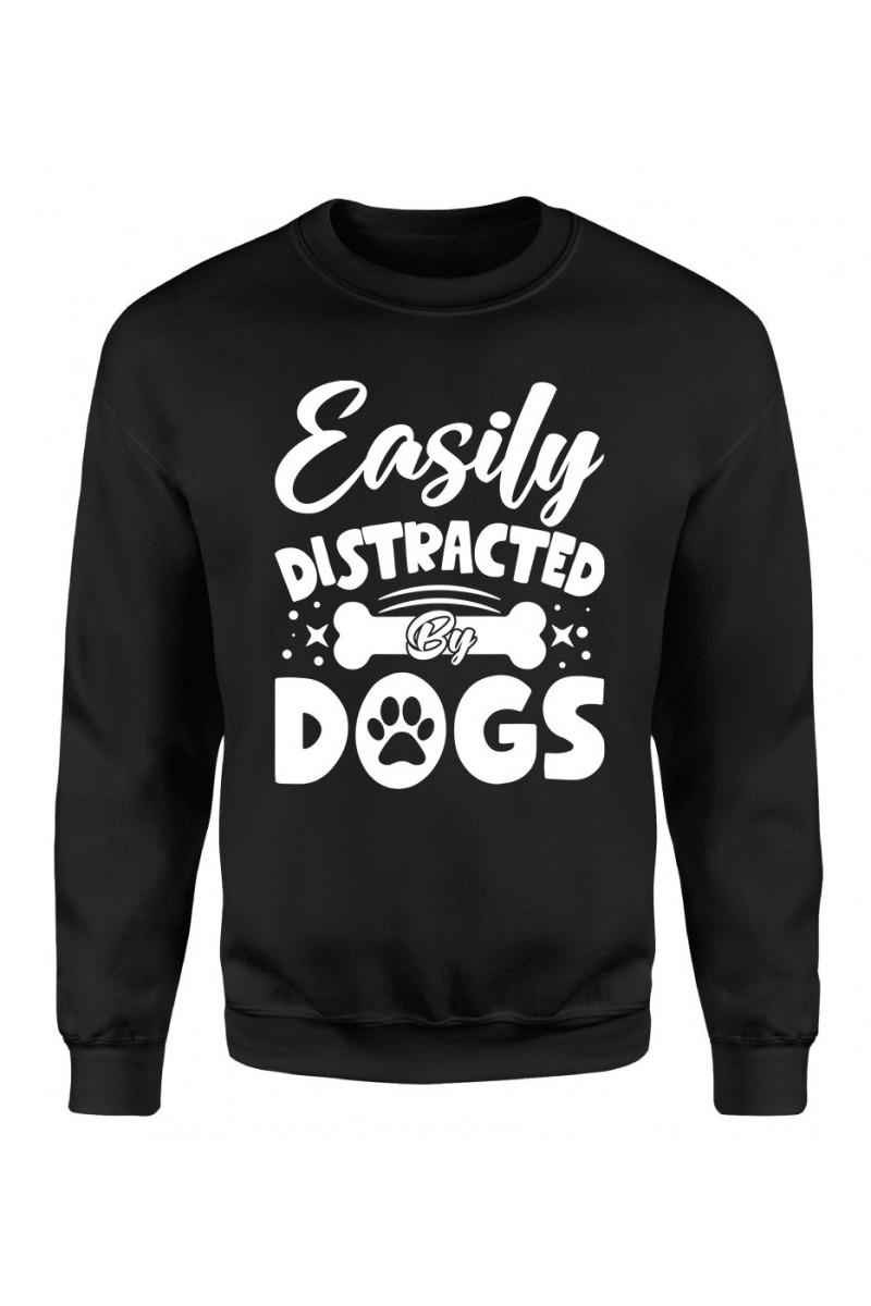 Bluza Damska Klasyczna Easily Distracted By Dogs
