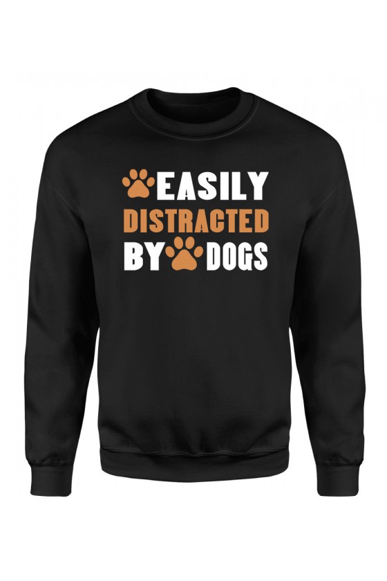 Bluza Damska Klasyczna Easily Distracted By Dogs II