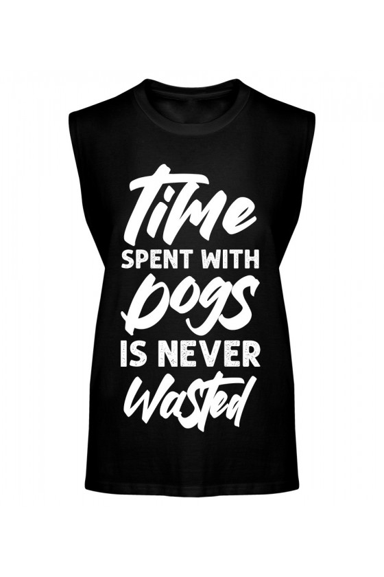 Koszulka Męska Tank Top Time Spent With Dogs Is Never Wasted