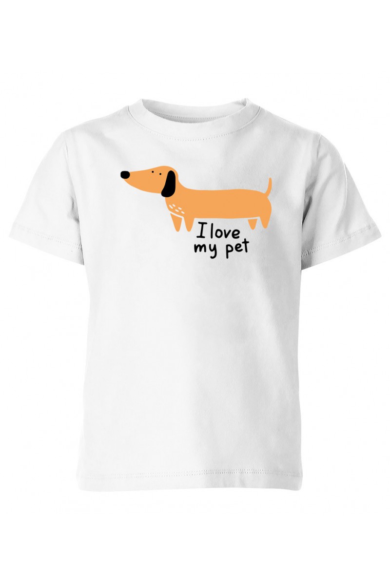Koszulka Dziecięca I Love My Pet