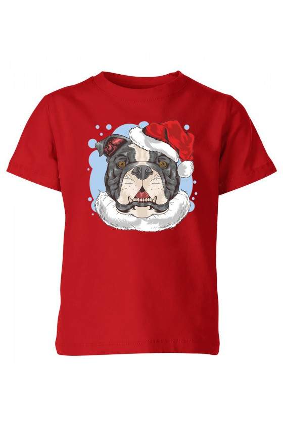 Koszulka Dziecięca Świąteczny Pies