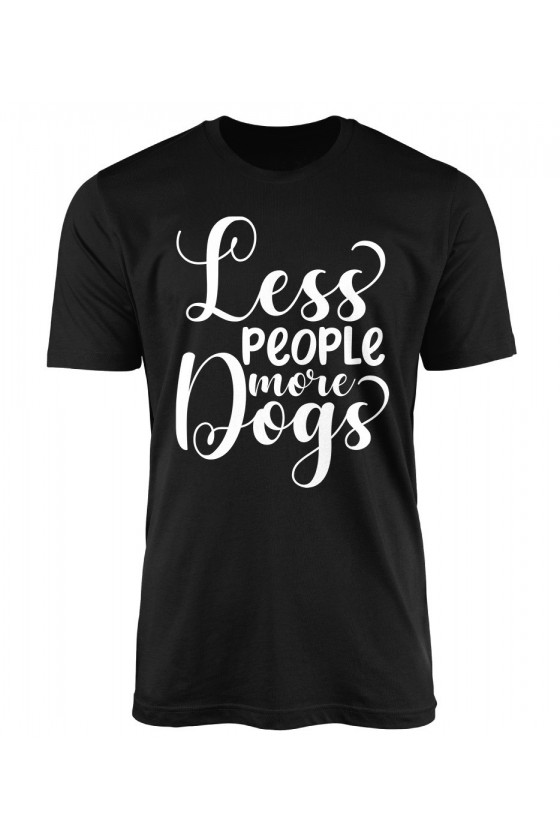 Koszulka Męska Less People, More Dogs