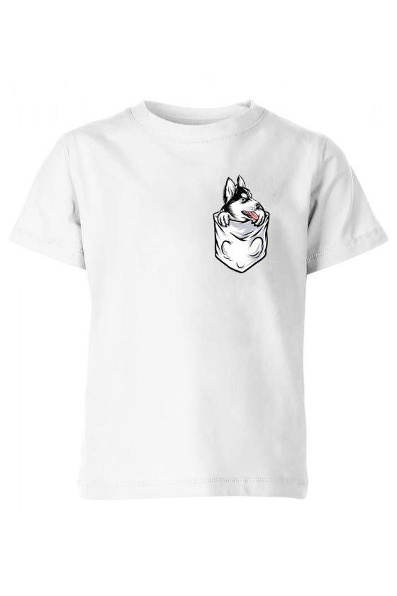 Koszulka Dziecięca Kieszonkowy Husky