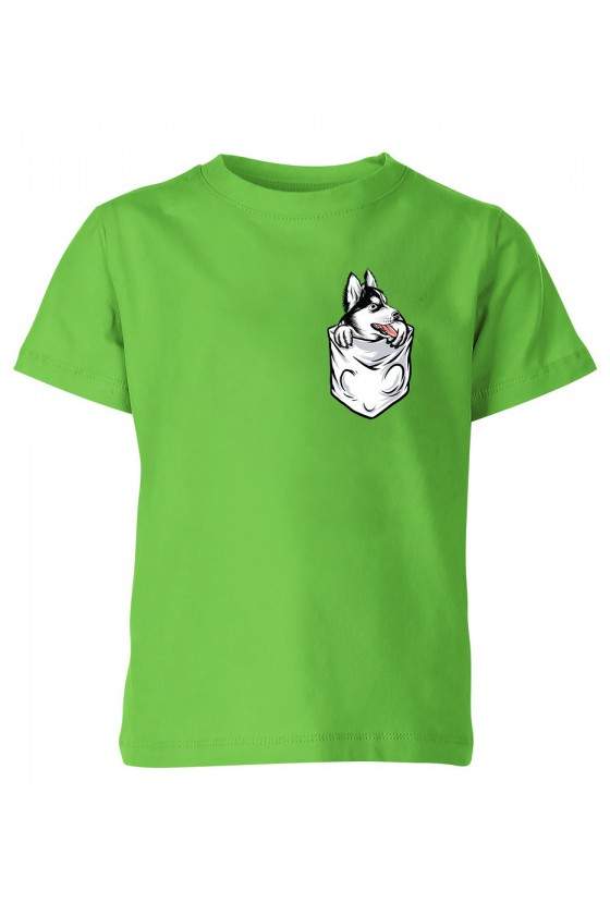 Koszulka Dziecięca Kieszonkowy Husky