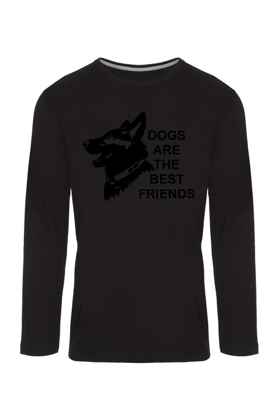 Koszulka Męska Longsleeve Dogs Are The Best Friends