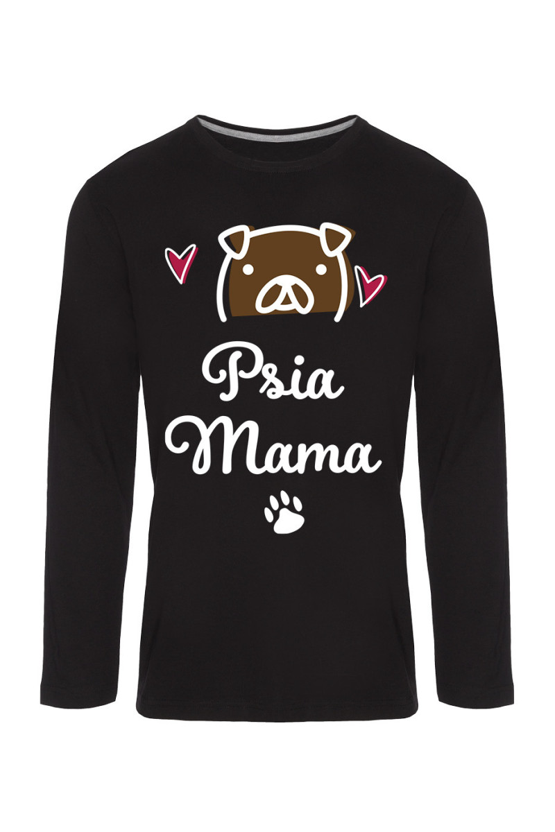 Koszulka Męska Longsleeve Psia Mama