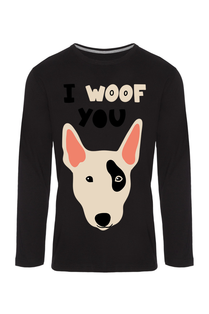 Koszulka Męska Longsleeve I Woof You