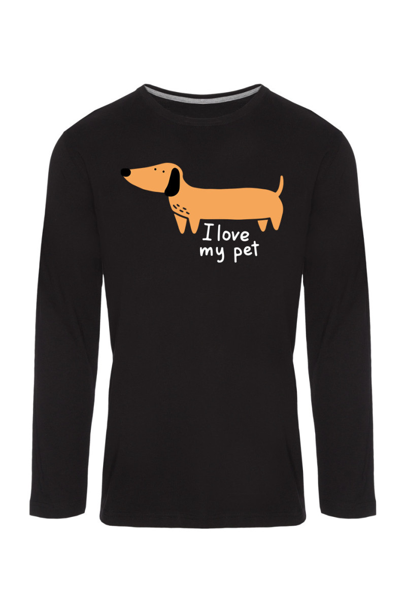 Koszulka Męska Longsleeve I Love My Pet