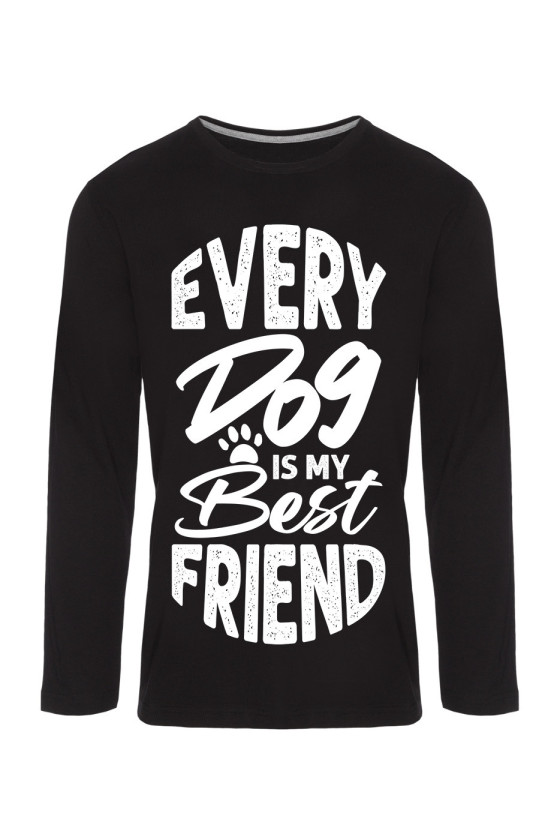 Koszulka Męska Longsleeve Every Dog Is My Best Friend