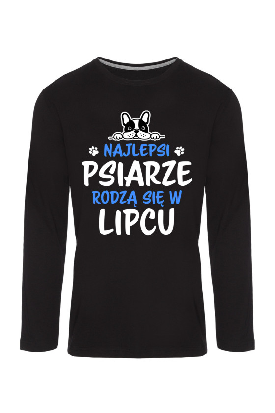 Koszulka Męska Longsleeve Najlepsi Psiarze Rodzą się w Lipcu