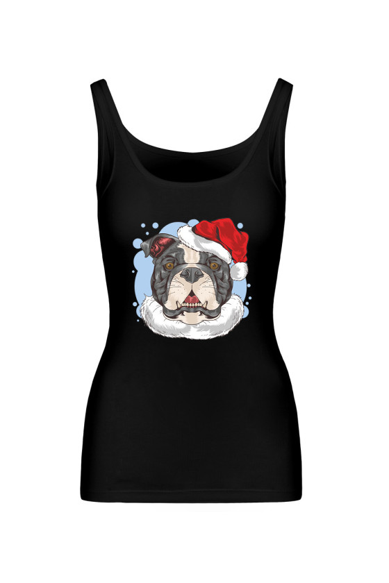 Koszulka Damska Tank Top Świąteczny Pies