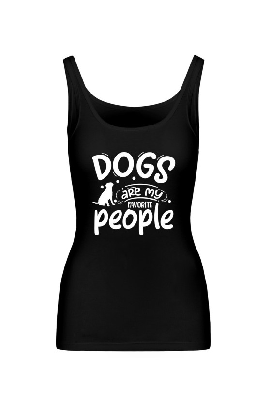 Koszulka Damska Tank Top Dogs Are My Favorite People