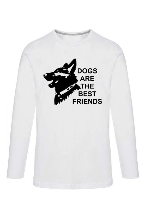 Koszulka Męska Longsleeve Dogs Are The Best Friends