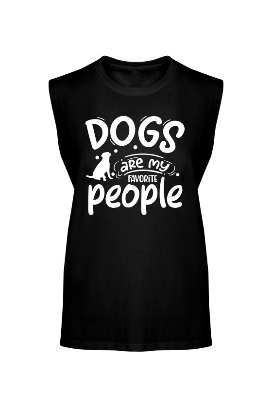 Koszulka Męska Tank Top Dogs Are My Favorite People