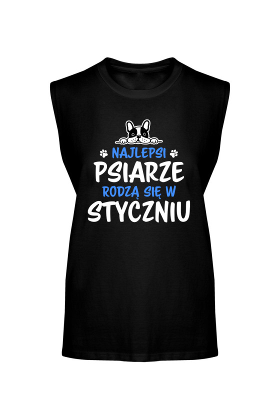 Koszulka Męska Tank Top Najlepsi Psiarze Rodzą się w Styczniu