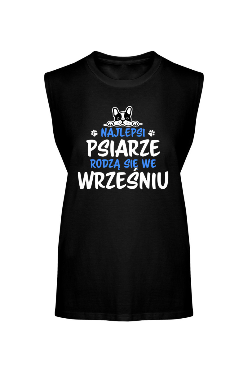 Koszulka Męska Tank Top Najlepsi Psiarze Rodzą się we Wrześniu